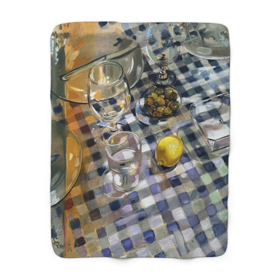 Aperitif Sherpa Fleece Blanket