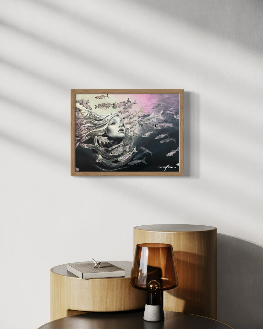 Shipwreck Siren Archival Linen Print