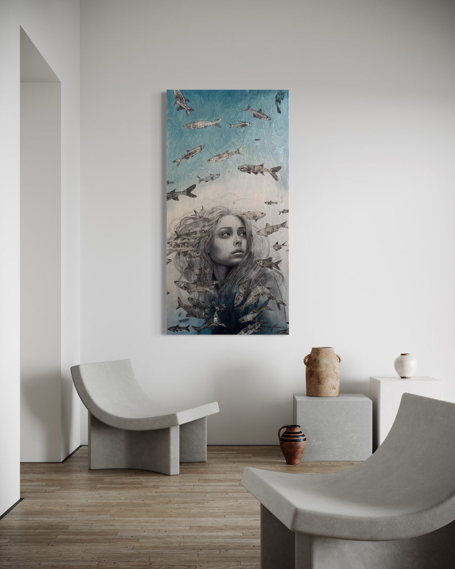 Port Siren Stretched Canvas Print